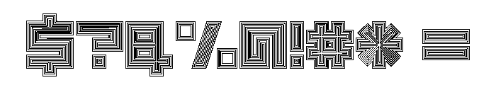 LEZEN Optical02 Font OTHER CHARS