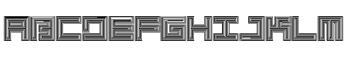 LEZEN Optical02 Font UPPERCASE