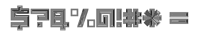 LEZEN Optical03 Font OTHER CHARS