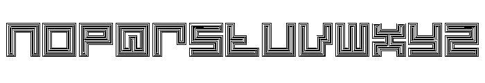 LEZEN Optical03 Font LOWERCASE