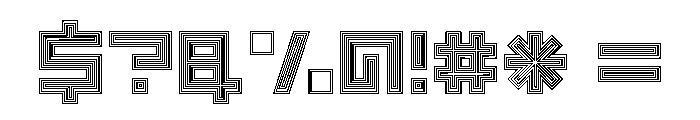 LEZEN Optical04 Font OTHER CHARS