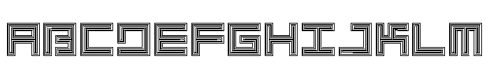 LEZEN Optical04 Font UPPERCASE