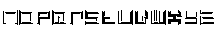 LEZEN Optical04 Font LOWERCASE