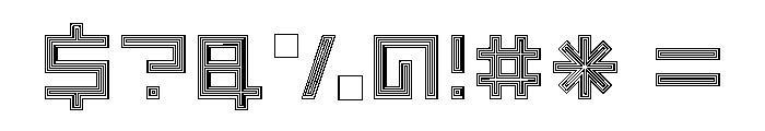 LEZEN Optical06 Font OTHER CHARS