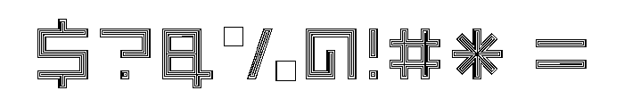LEZEN Optical07 Font OTHER CHARS
