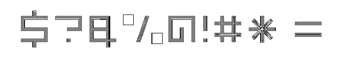 LEZEN Optical08 Font OTHER CHARS
