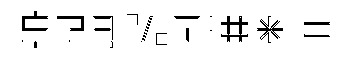 LEZEN Optical09 Font OTHER CHARS