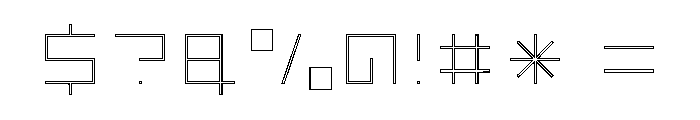 LEZEN Optical10 Font OTHER CHARS