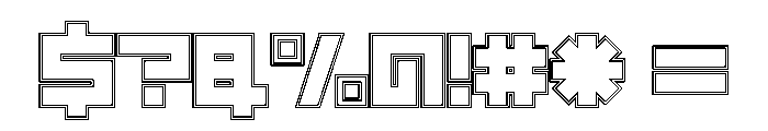 LEZENCity City08 Font OTHER CHARS