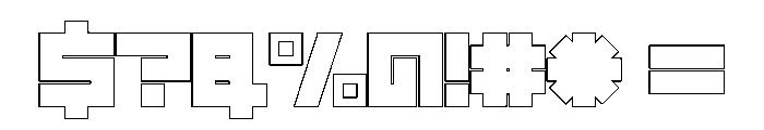 LEZENCity City10 Font OTHER CHARS