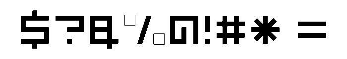 LEZENFloor Floor07 Font OTHER CHARS