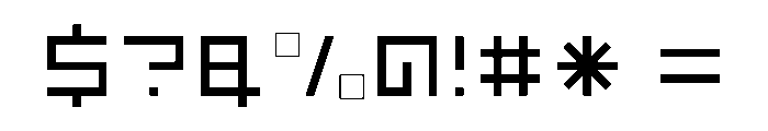 LEZENFloor Floor08 Font OTHER CHARS