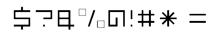 LEZENFloor Floor09 Font OTHER CHARS