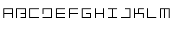 LEZENFloor Floor09 Font UPPERCASE