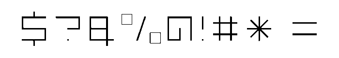 LEZENFloor Floor10 Font OTHER CHARS