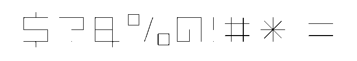 LEZENFloor Floor11 Font OTHER CHARS