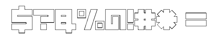 LEZENGlow Glow02 Font OTHER CHARS
