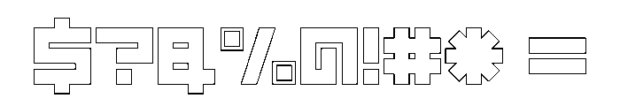 LEZENGlow Glow03 Font OTHER CHARS