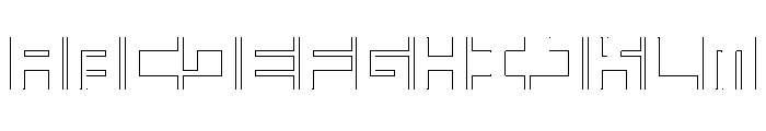 LEZENGlow Glow03 Font UPPERCASE
