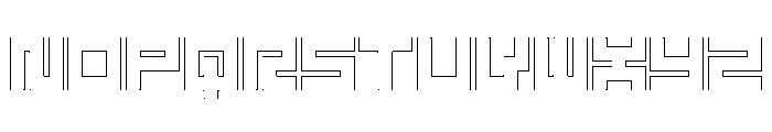 LEZENGlow Glow03 Font UPPERCASE