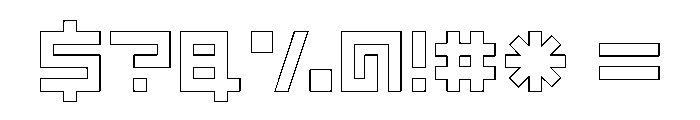 LEZENGlow Glow05 Font OTHER CHARS
