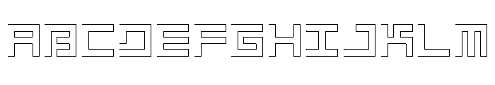 LEZENGlow Glow05 Font UPPERCASE