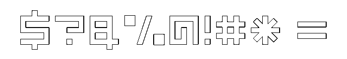 LEZENGlow Glow06 Font OTHER CHARS