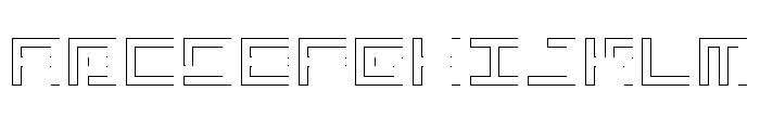 LEZENGlow Glow06 Font UPPERCASE