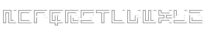 LEZENGlow Glow06 Font UPPERCASE