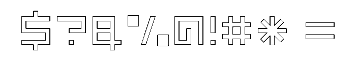 LEZENGlow Glow07 Font OTHER CHARS