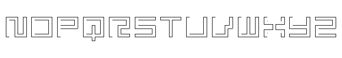 LEZENGlow Glow07 Font UPPERCASE
