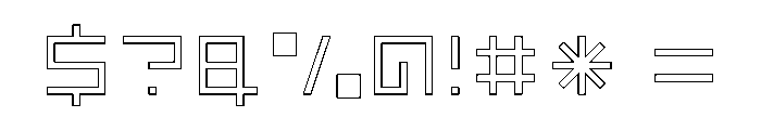 LEZENGlow Glow08 Font OTHER CHARS