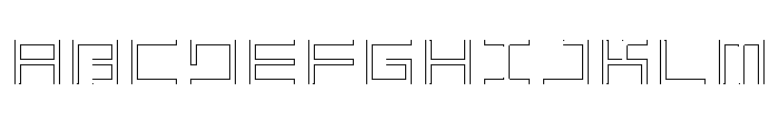 LEZENGlow Glow08 Font UPPERCASE