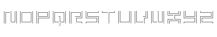 LEZENGlow Glow08 Font UPPERCASE