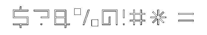 LEZENGlow Glow09 Font OTHER CHARS
