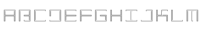 LEZENGlow Glow09 Font UPPERCASE