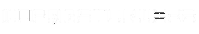 LEZENGlow Glow09 Font UPPERCASE