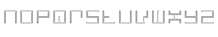 LEZENGlow Glow09 Font LOWERCASE
