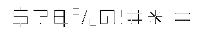 LEZENGlow Glow10 Font OTHER CHARS