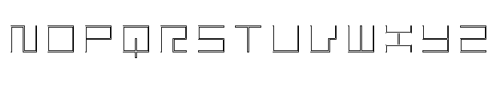 LEZENGlow Glow10 Font UPPERCASE