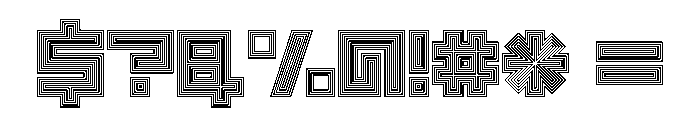 LEZENOptical Optical02 Font OTHER CHARS