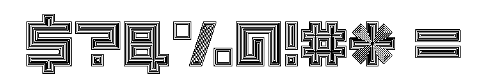 LEZENOptical Optical03 Font OTHER CHARS