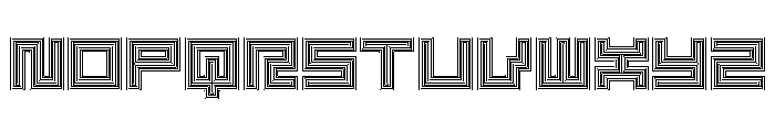 LEZENOptical Optical03 Font UPPERCASE