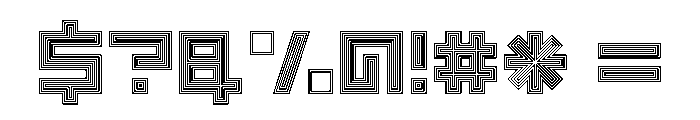 LEZENOptical Optical04 Font OTHER CHARS