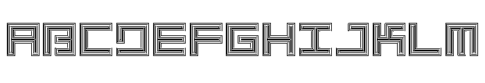LEZENOptical Optical04 Font UPPERCASE