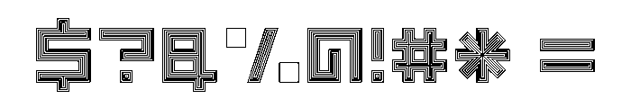 LEZENOptical Optical05 Font OTHER CHARS