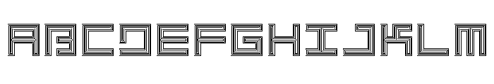 LEZENOptical Optical05 Font UPPERCASE