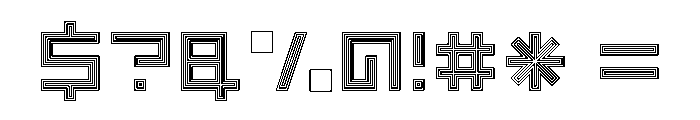 LEZENOptical Optical06 Font OTHER CHARS