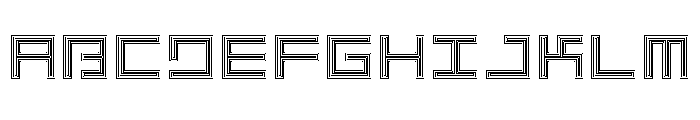 LEZENOptical Optical06 Font UPPERCASE