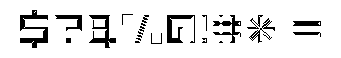 LEZENOptical Optical07 Font OTHER CHARS